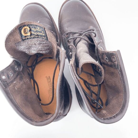 Chippewa Mens Leather Service  Work Boots Vibram Sole 7D, fits like 8 US - Picture 9 of 12